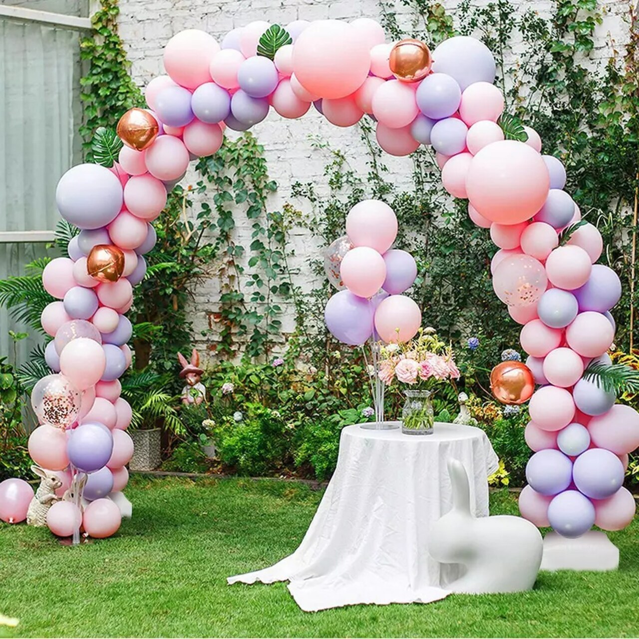 21FT Table Balloon Arch Kit Column Stand Base Frame Set Xmas Wedding Party Decor